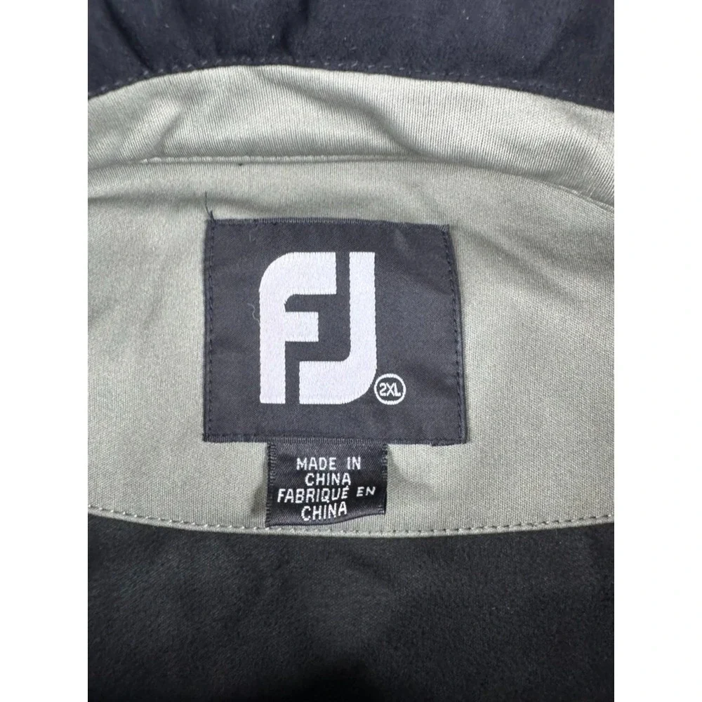 FootJoy Jacket Mens 2XL Beige Full Zip Pullover Soft Shell Golf Performance